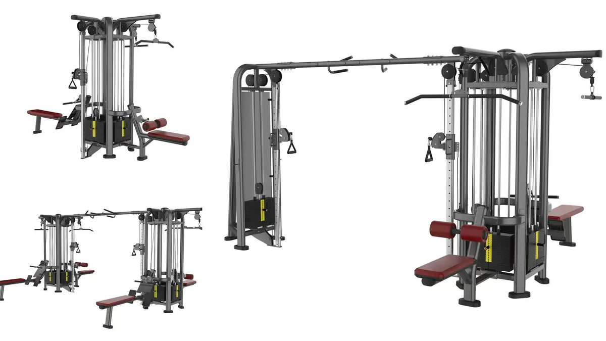 Multi person standing shoulder, neck, hip, leg comprehensive trainer,chest and back training, customized life commercial fitness