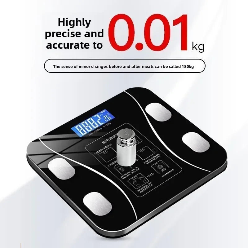 Latest USB Body Fat Scale Smart Accurate Household Fat Scale Adult Weight Scale Mini Digital Scale Weighing Device Weight Scale