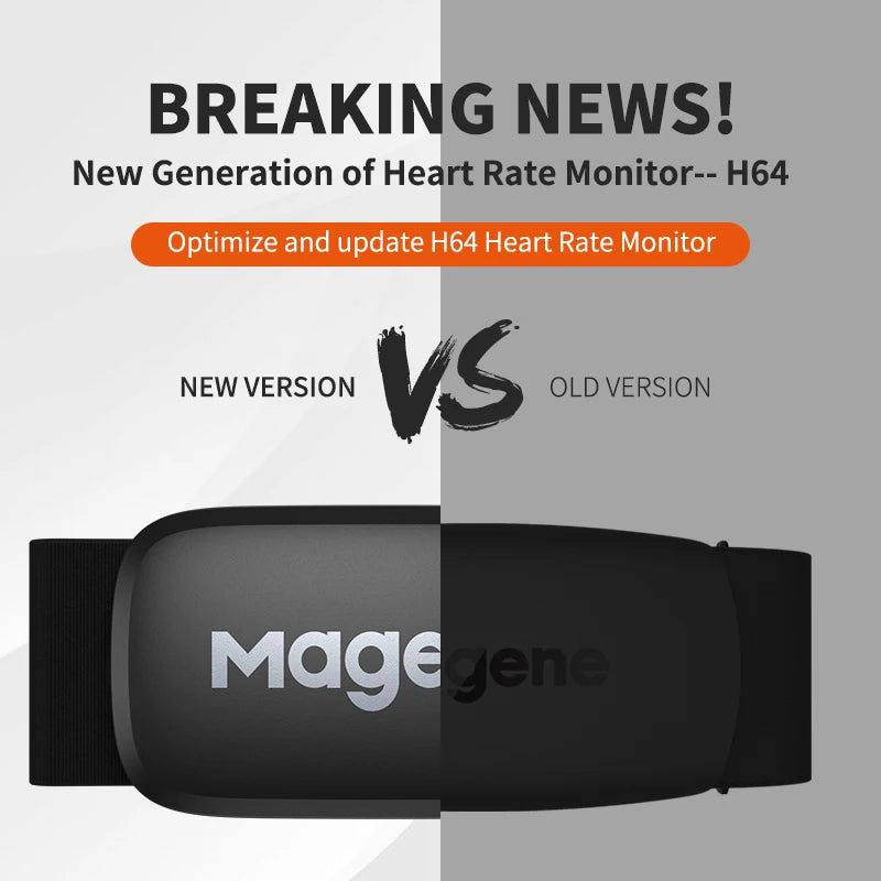 Magene Mover H64 Heart Rate Sensor Dual Mode ANT Bluetooth With Chest Strap Cycling Computer Bike for Wahoo Garmin Sports Monito