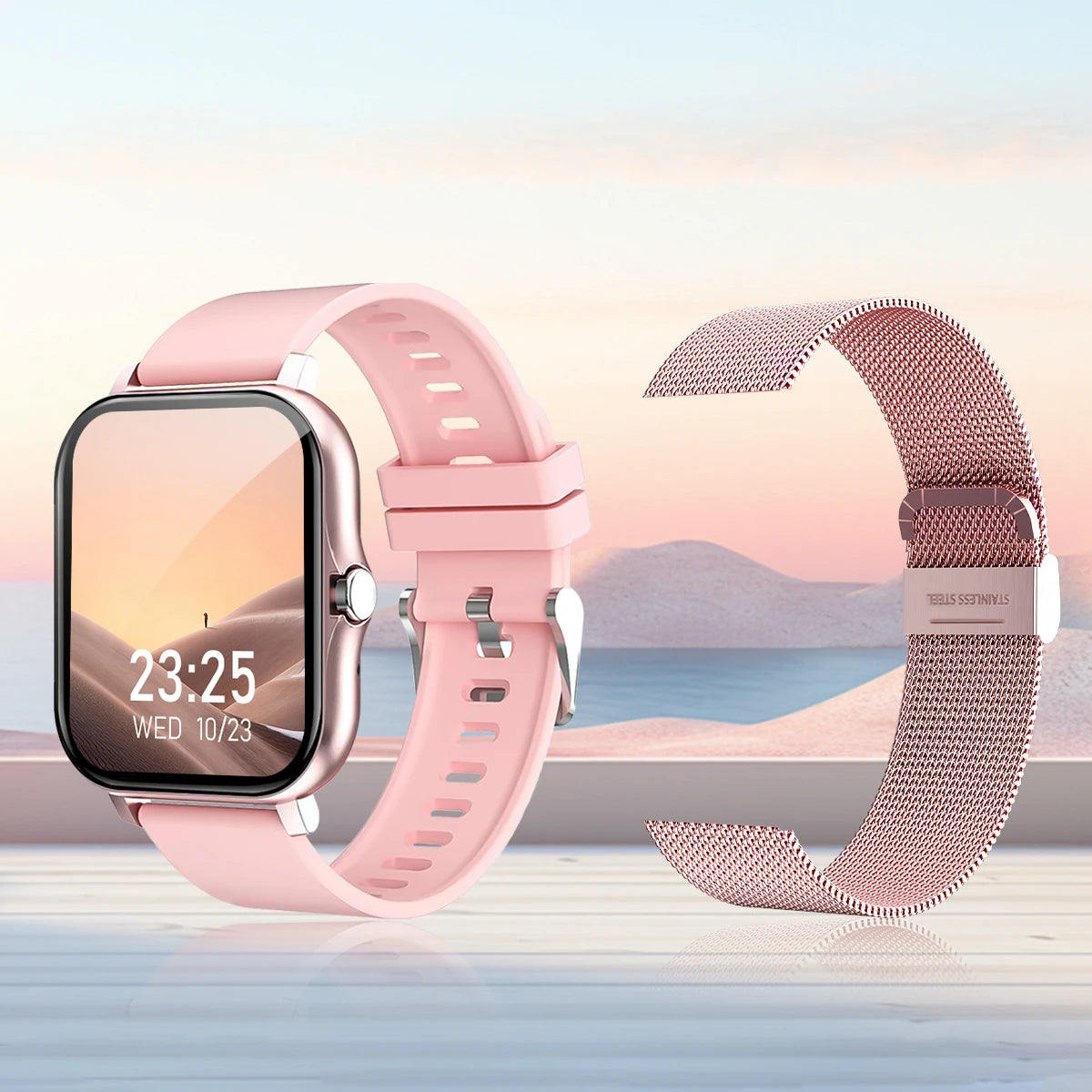 Smart Watch Wireless Calling/Dial Sport Mode Calling Reminder and Rejection Fitness Monitoring for IPhone/Android