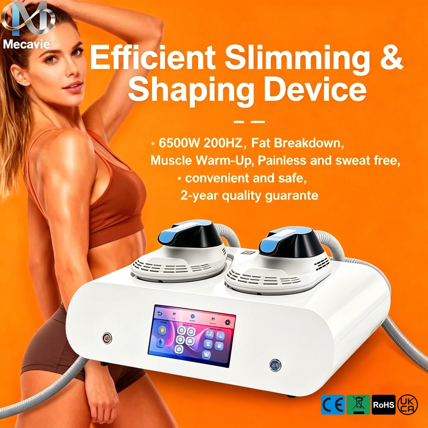 MECAVIE EMS RF 2026 NEO NOVA Sculpting Device 6500W Professional Fat Removal Muscle Stimulation Body Slimming Machine