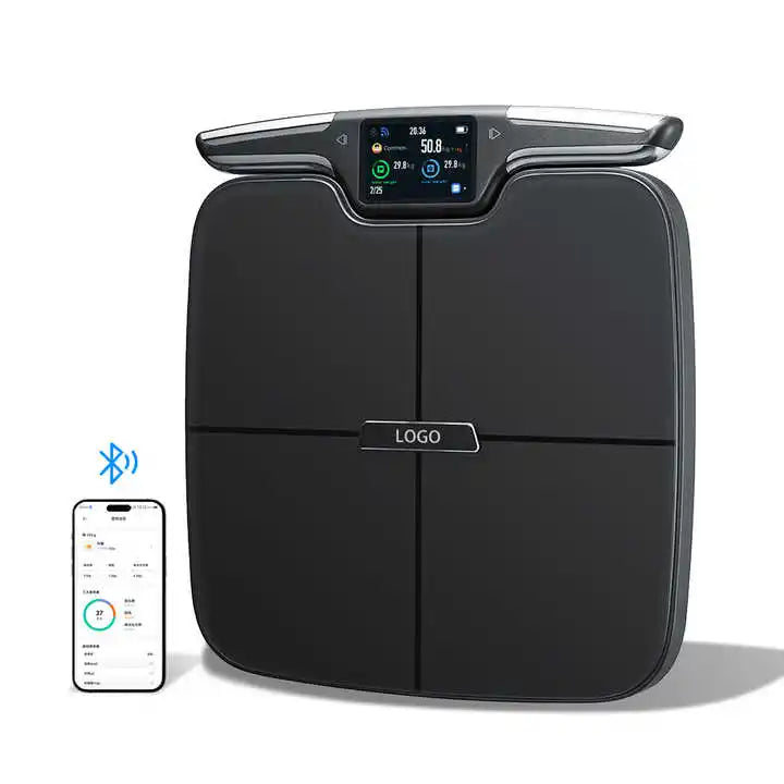 Smart Body Fat Scale 8-Electrode Body Composition Analyzer with Hand & Foot Electrodes for Segmental Muscle Fat Analysis