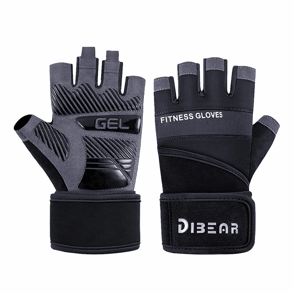 Gym Gloves Bodybuilding Powerlifting Dumbbell Pull Ups Workout Training Fitness Gloves For Man Home Gym