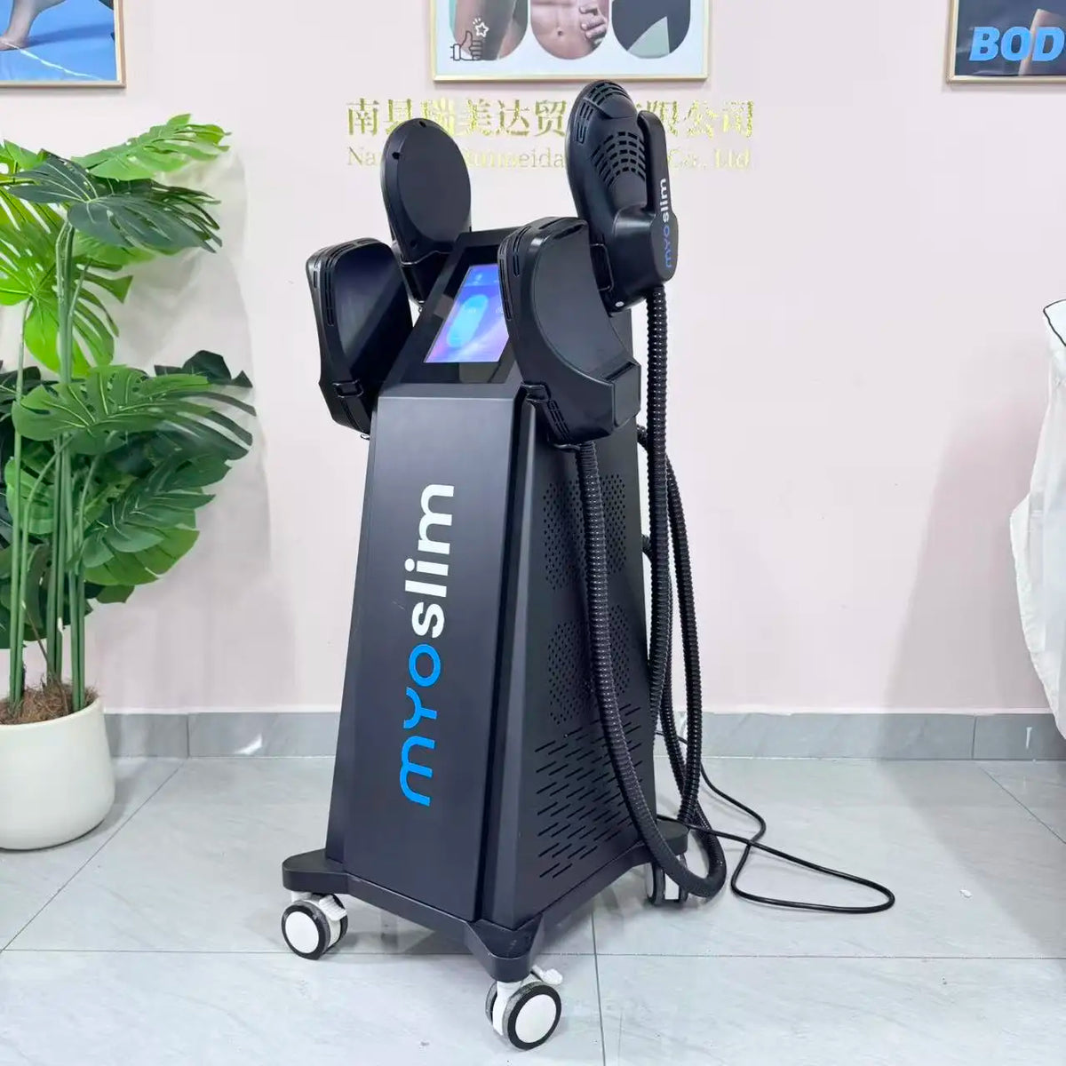 Myoslim HIEMT RF Slimming 6500W RF EMS Body Sculpt Machine Muscle Stimulator Growth Fat Burning Weight Loss Skin Tightening