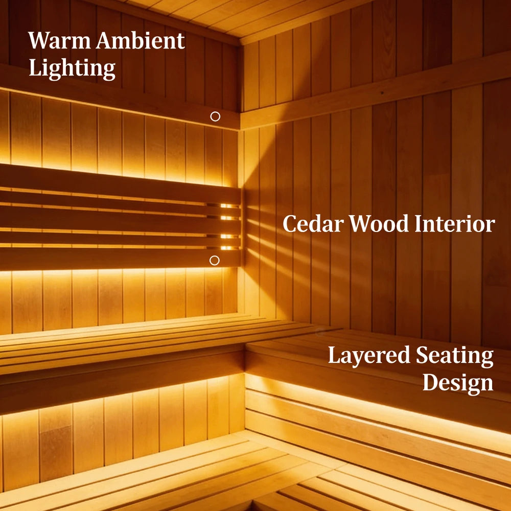 Factory Customized Outdoor Panoramic Sauna Room Round Steam Room Anti Corrosion Anti Cracking Durable Heating Home Spa Sauna