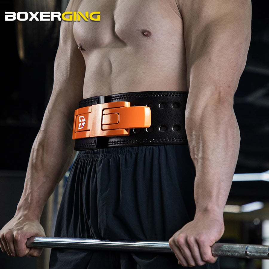 Cowhide Weightlifting Belt Fitness Protective Gear Powerlifting Belty Gym Barbell Squat Deadlift Strength Waist Support Lever Be