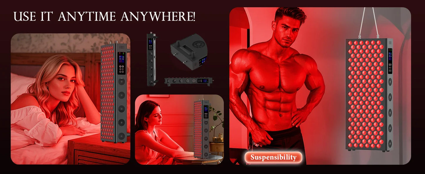 LED Red Light Therapy Panel With Dual Chip 660nm&850nm Full body red light therapy device For Home Use