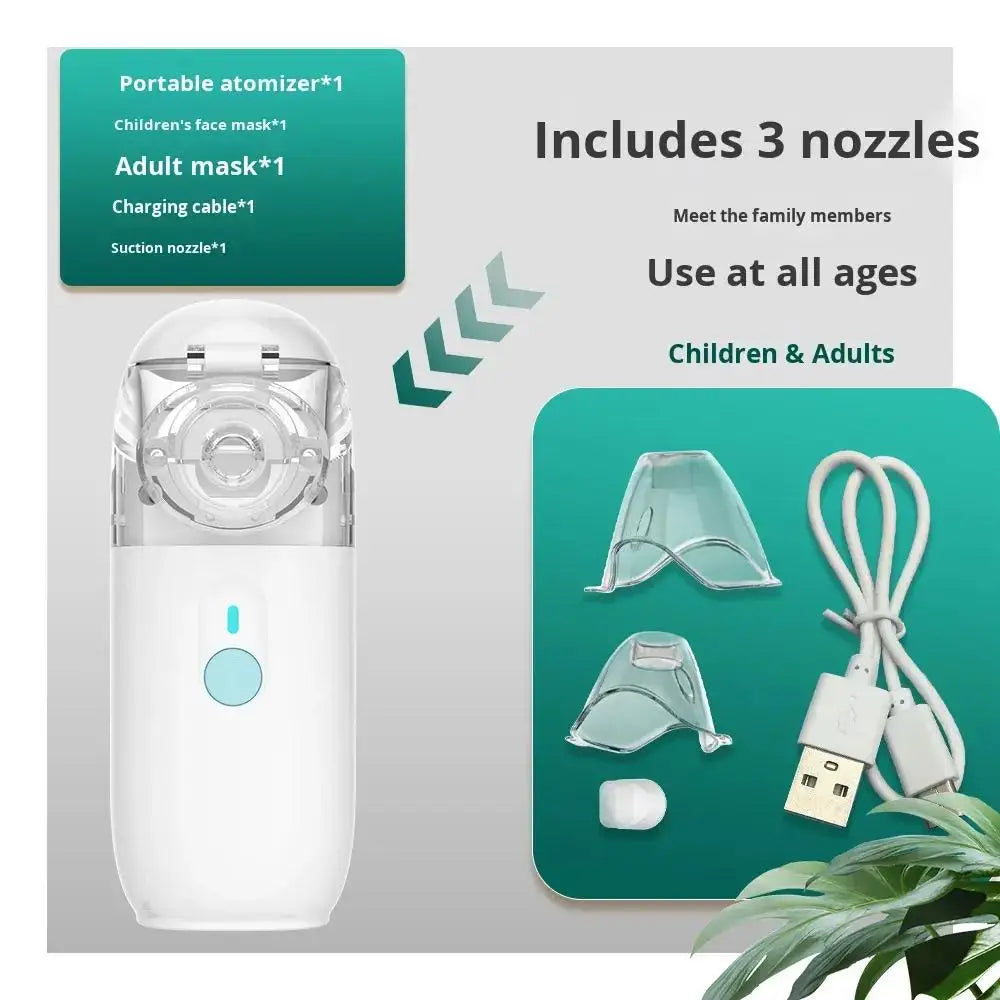 Handheld Mesh Nebulizer Suitable for Whole Family Health, Portable Device with Mesh Technology for Instant Medication Delivery, for & Travel Use, for &, Operation & Daily Care