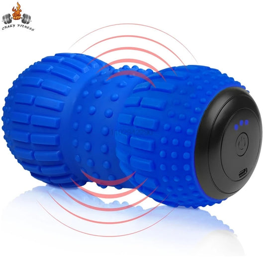 Yoga Fascia Ball Electric Peanut Ball USB Rechargeable Massage Ball Leg Muscle Relaxer Shoulder Neck Waist Massage Muscle Relax