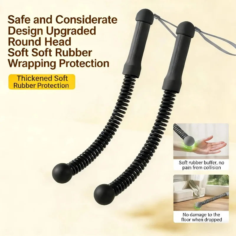 Quiet Weighted Ropeless Battle Ropes Portable Fitness Training Equipment For Men Women Home Gym Indoor Outdoor HIIT Workouts