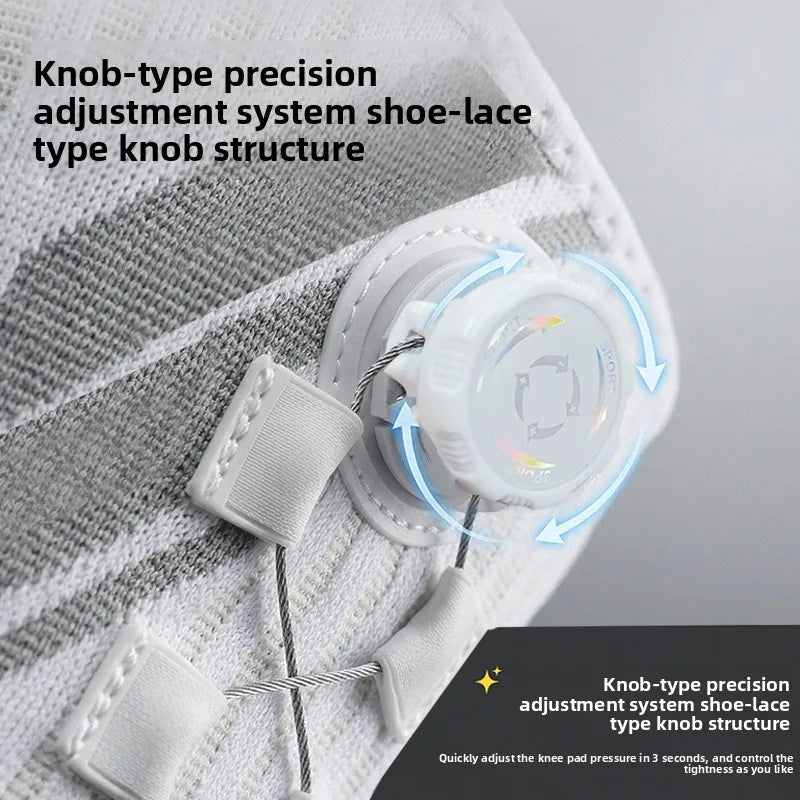 Sports Knee Support Strap with Spring Support Silicone Shock Absorption Suitable for Running Basketball Hiking Outdoor Sports