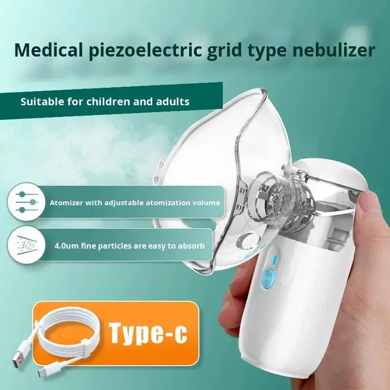 Handheld Mesh Nebulizer Suitable for Whole Family Health, Portable Device with Mesh Technology for Instant Medication Delivery, for & Travel Use, for &, Operation & Daily Care