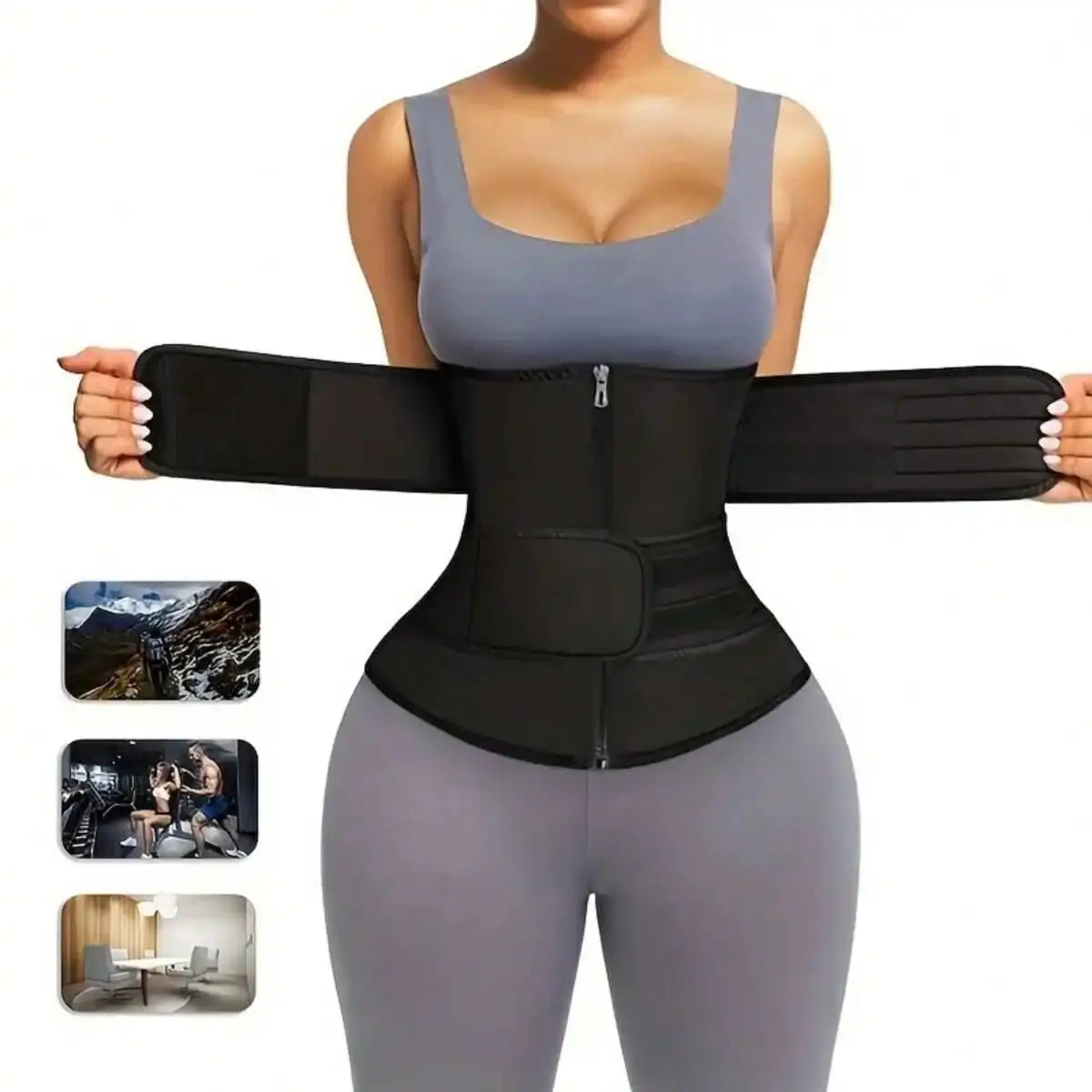 1pc Women Waist Trainer Belt, Waist Cincher Trimmer, Sauna Sweat Waist Shaper, Sports Fitness Training Waist Belt, Belly Band, Waist Slimming Belt, Abdominal Trainer Exercise Waist Belt Suitable For Workout Home Sports And Wa