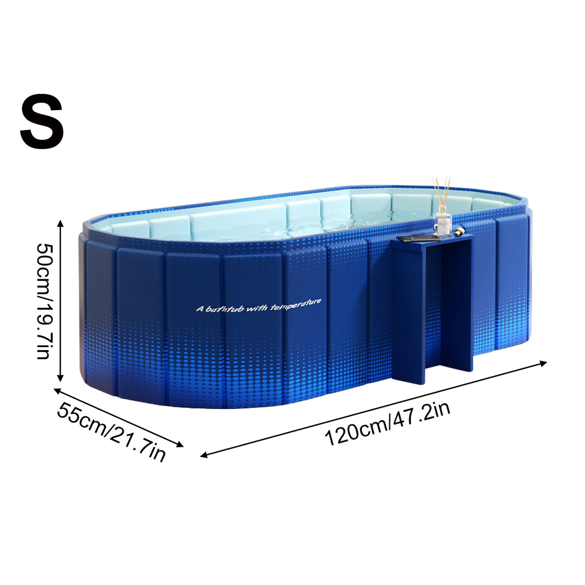 1PC  Insulated Ice Bath , Cold Plunge Tub, No Inflation Install Needed, Shower-Compatible for Indoor & Outdoor Use