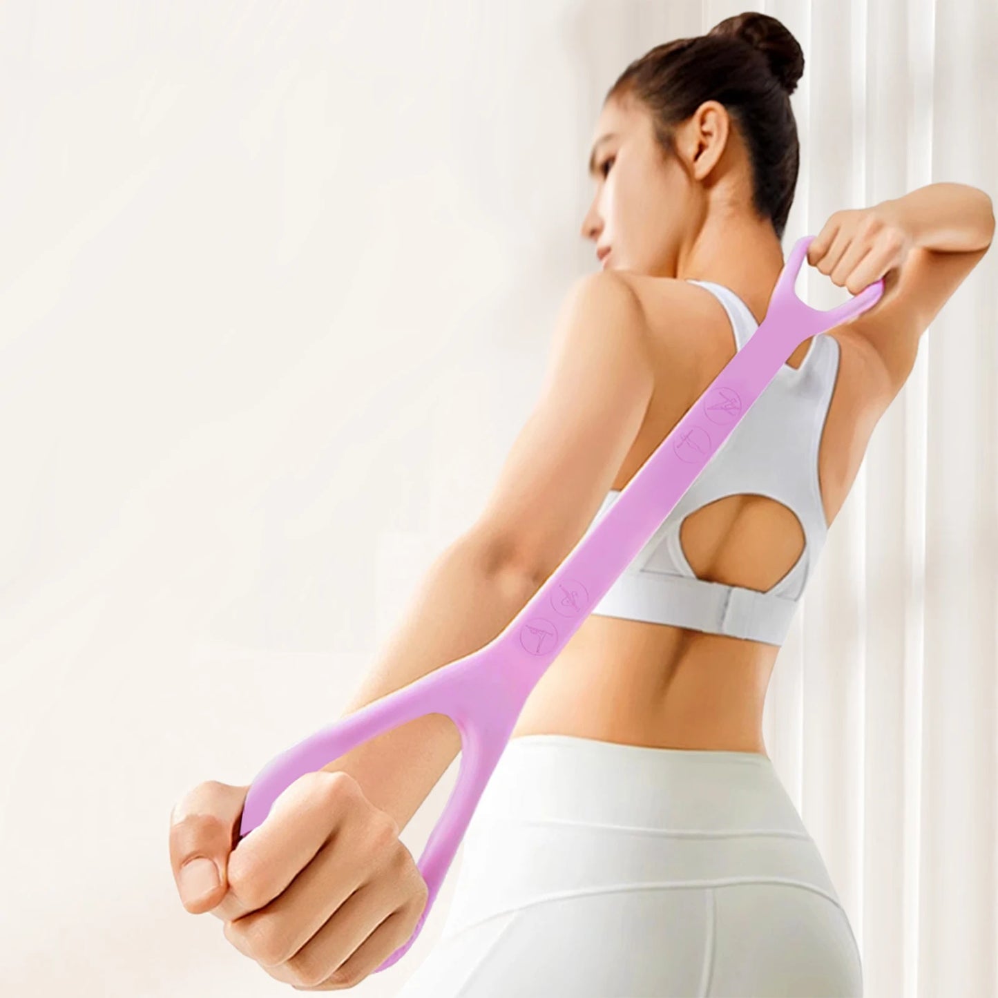 8-Character Tensioner with 4 Elastic Bands Fitness Equipment for Pull-Up Assisted Exercise Home Gym Training Tool