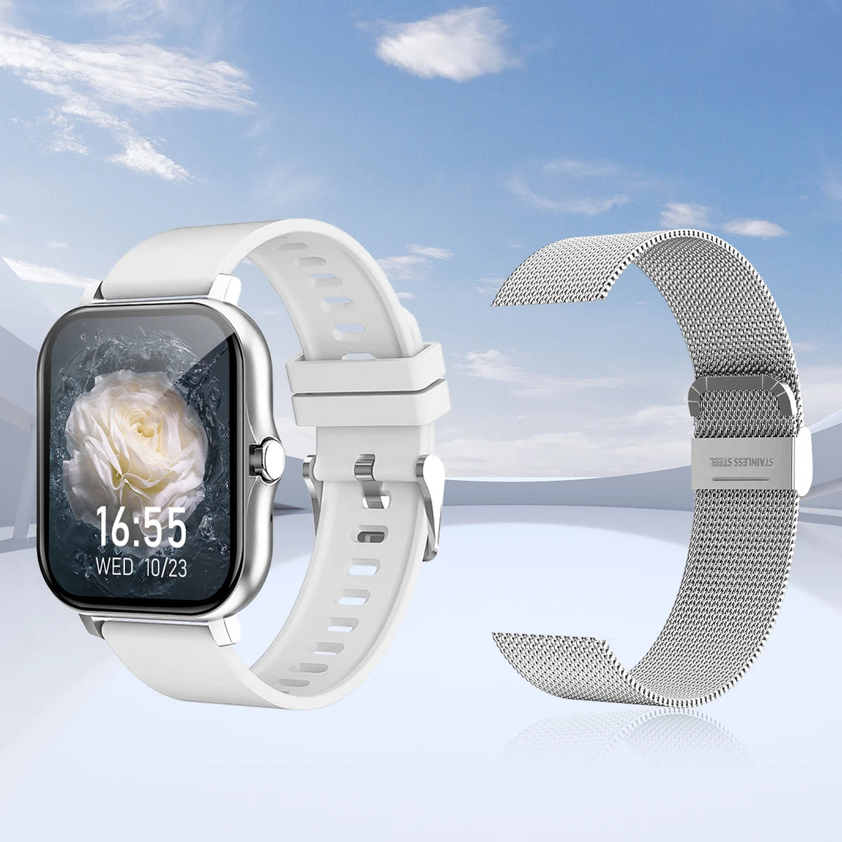 Smart Watch Wireless Calling/Dial Sport Mode Calling Reminder and Rejection Fitness Monitoring for IPhone/Android