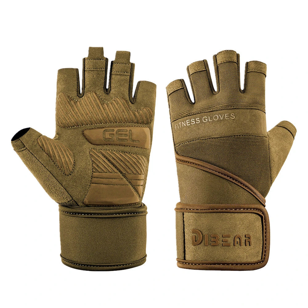 Gym Gloves Bodybuilding Powerlifting Dumbbell Pull Ups Workout Training Fitness Gloves For Man Home Gym