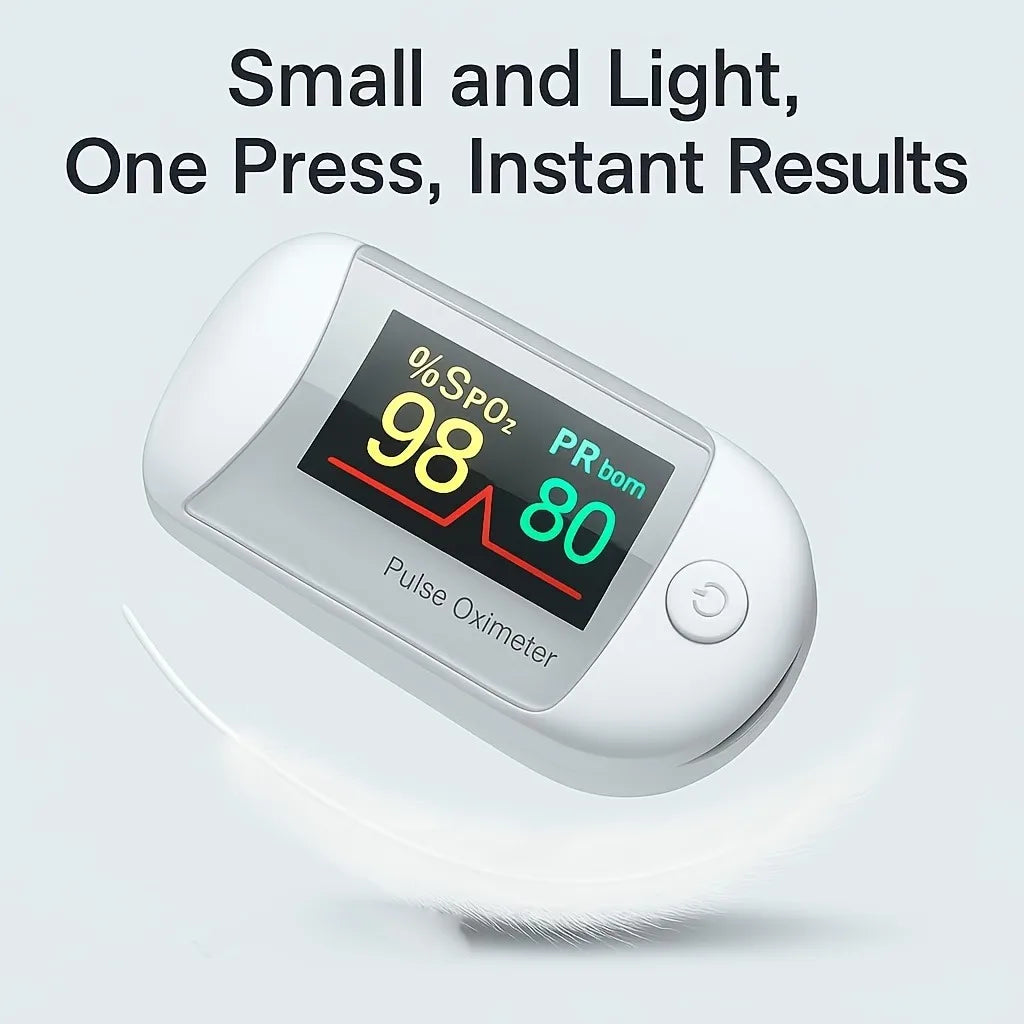 Finger Pulse Oximeter for Athletic Fingertip Pulse Oximeter Blood Oxygen Monitor Heart Rate SpO2 Monitor Batteries Included