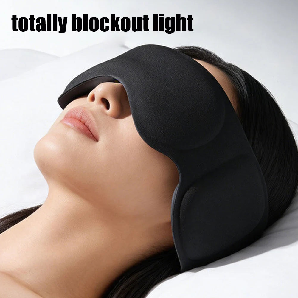 3D Weighted Eye Mask For Sleeping With Ear Cover Noise Reduce Blindfold Gravity Sleep Patchs Eyeshade Sleepmask for Side Sleeper