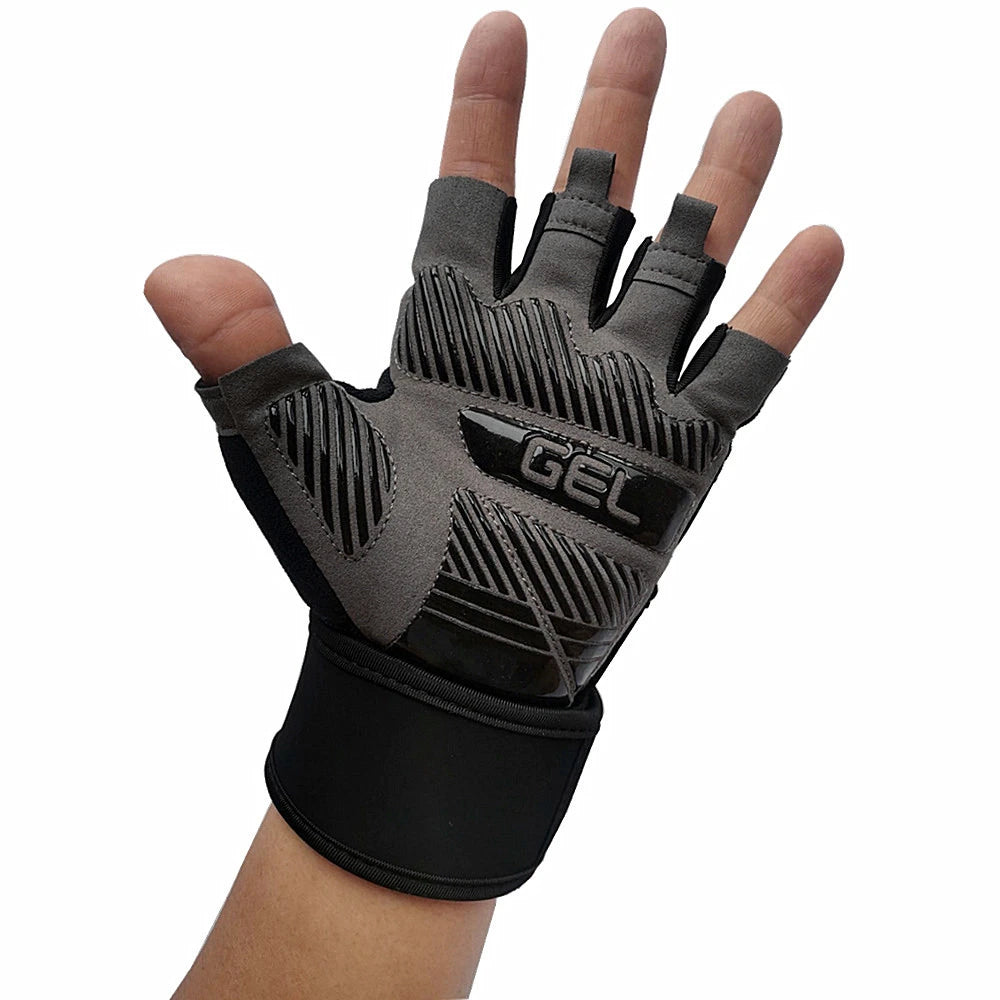 Gym Gloves Bodybuilding Powerlifting Dumbbell Pull Ups Workout Training Fitness Gloves For Man Home Gym