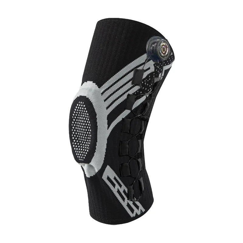 Sports Knee Support Strap with Spring Support Silicone Shock Absorption Suitable for Running Basketball Hiking Outdoor Sports