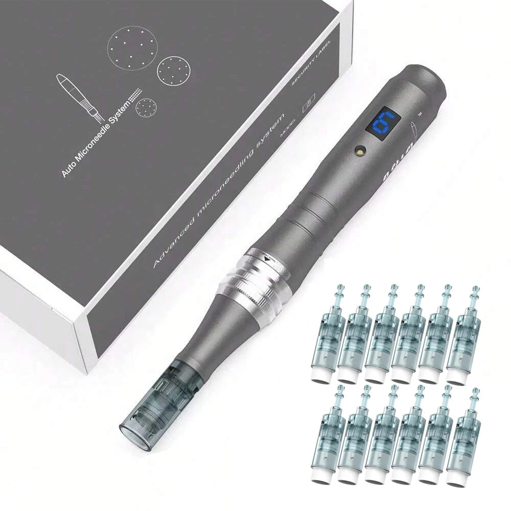 Dr Derma Pen Ultima M8 Microneedling 12pcs 16Pin 0.25Mm Needles, Face Care Wireless Derma Pen
