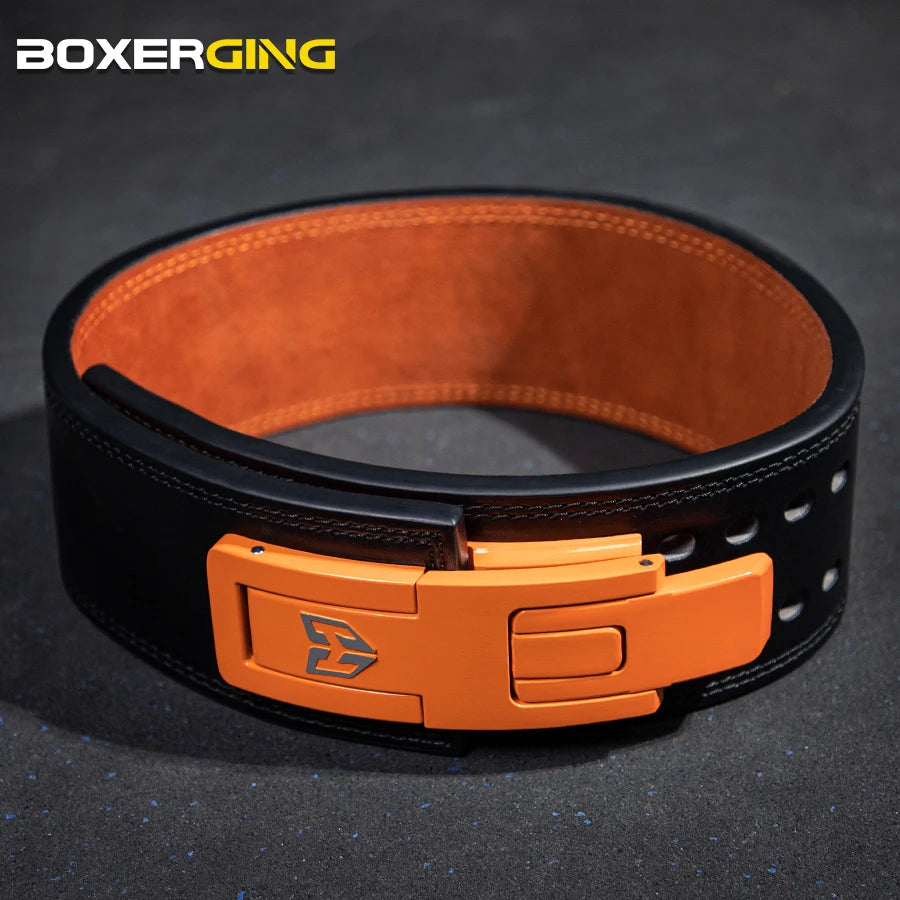 Cowhide Weightlifting Belt Fitness Protective Gear Powerlifting Belty Gym Barbell Squat Deadlift Strength Waist Support Lever Be