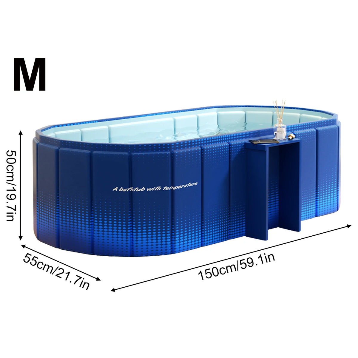 1PC  Insulated Ice Bath , Cold Plunge Tub, No Inflation Install Needed, Shower-Compatible for Indoor & Outdoor Use