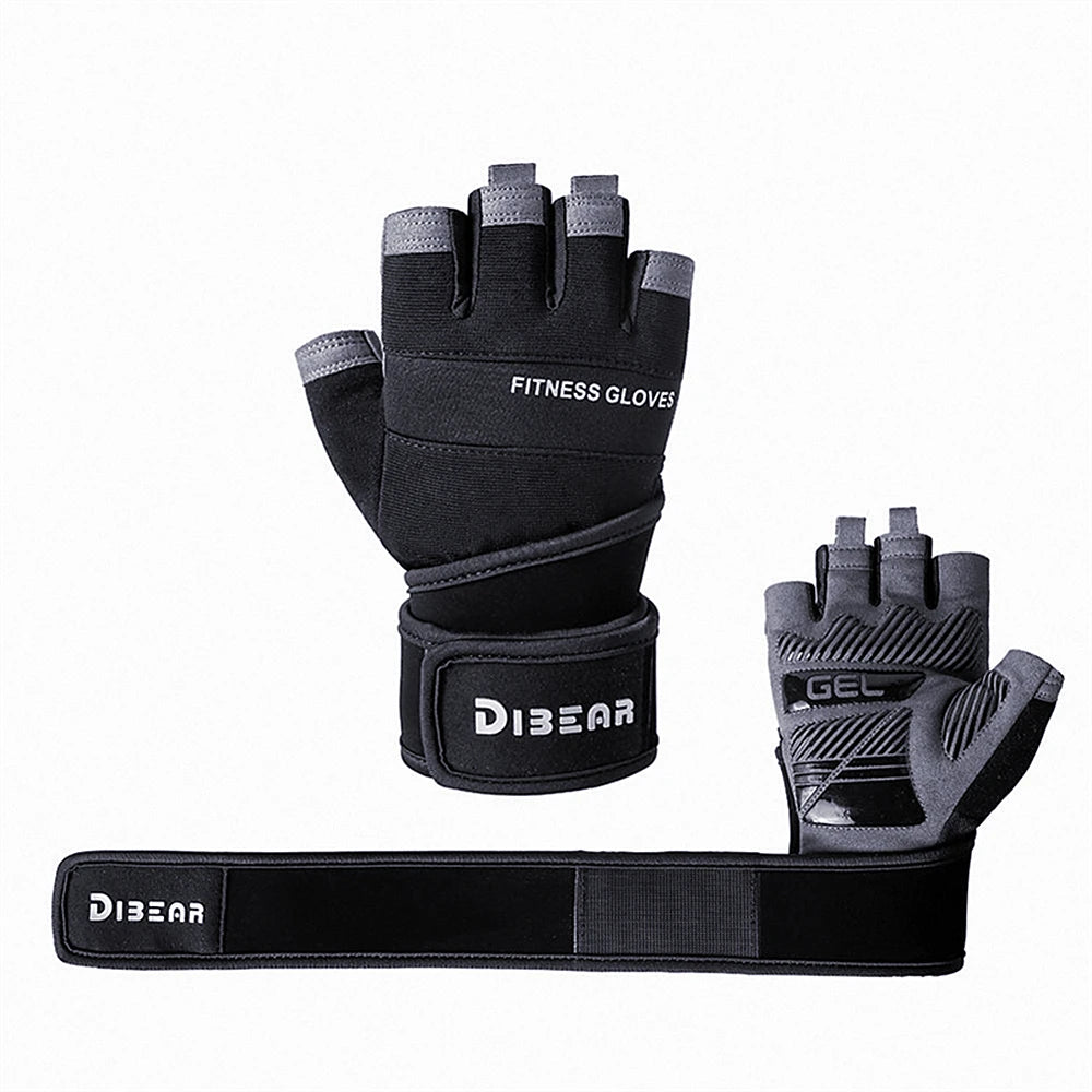 Gym Gloves Bodybuilding Powerlifting Dumbbell Pull Ups Workout Training Fitness Gloves For Man Home Gym