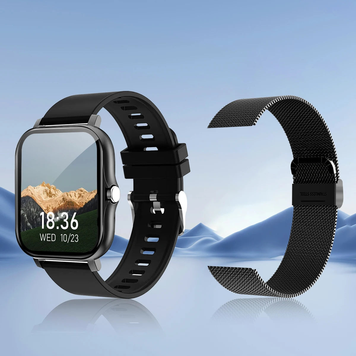 Smart Watch Wireless Calling/Dial Sport Mode Calling Reminder and Rejection Fitness Monitoring for IPhone/Android