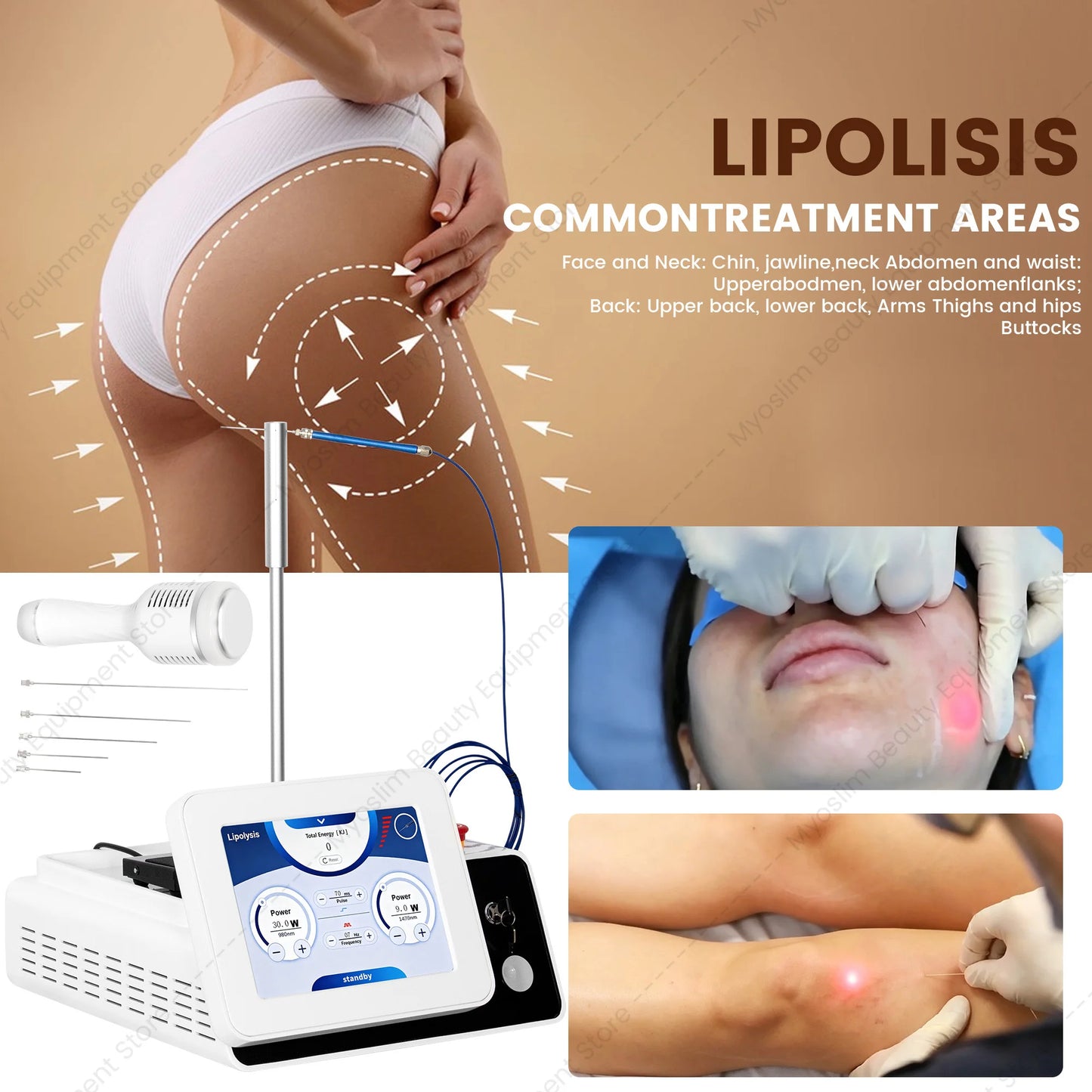 980 nm 1470 nm Dual wavelength Lase Diode Slimming Machine Lipolysis Fat Removal Face Lifting Endo Lift Lipo Lase Equipment
