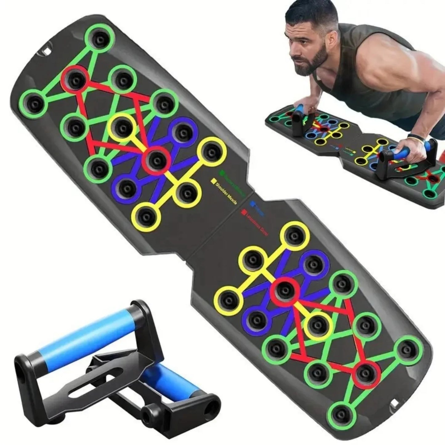 28 in 1 Push Up Rack Board System Fitness Workout Train Home Gym Exercise Stands