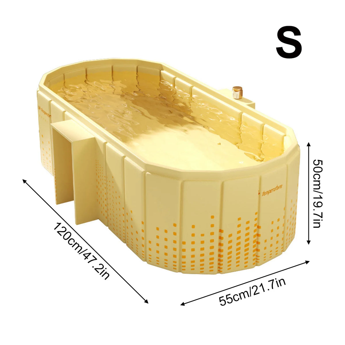 1PC  Insulated Ice Bath , Cold Plunge Tub, No Inflation Install Needed, Shower-Compatible for Indoor & Outdoor Use